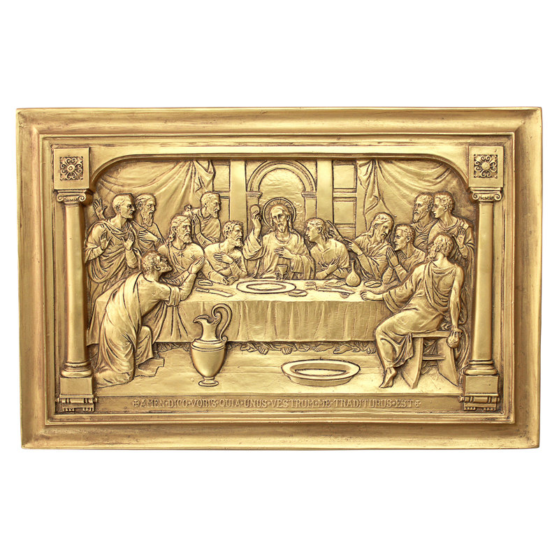 Design Toscano Jesus And The Apostles Last Supper Wall Decor