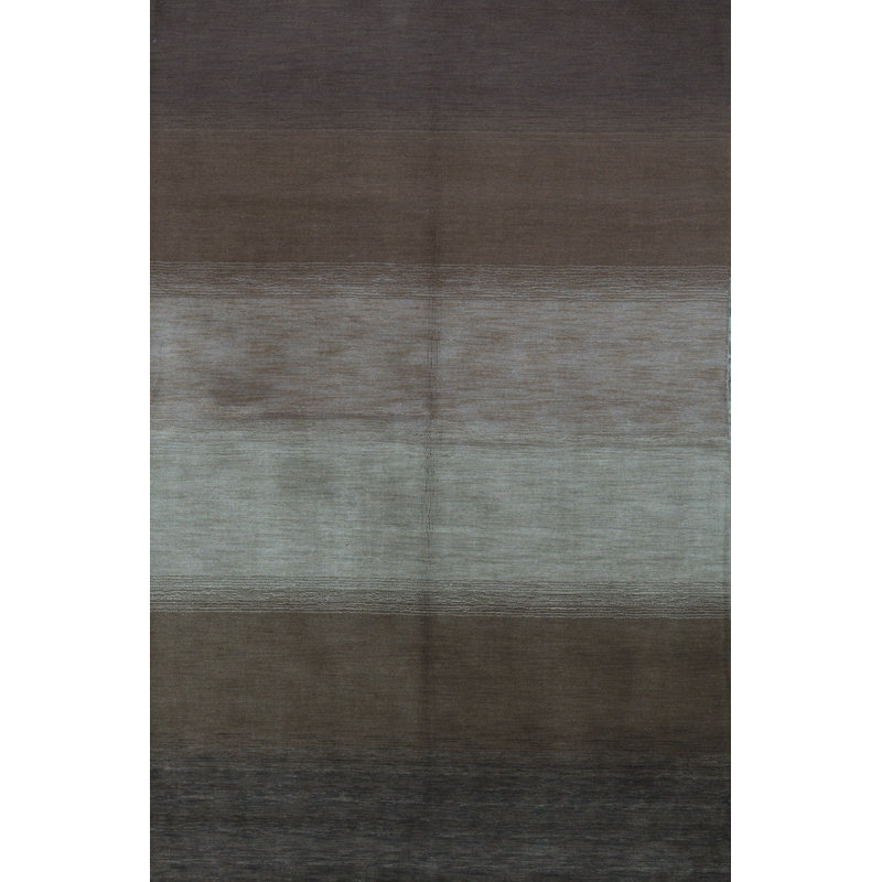 Bokara Rug Co Inc Gabbeh Ombre Hand Knotted Wool Brown Area Rug Wayfair
