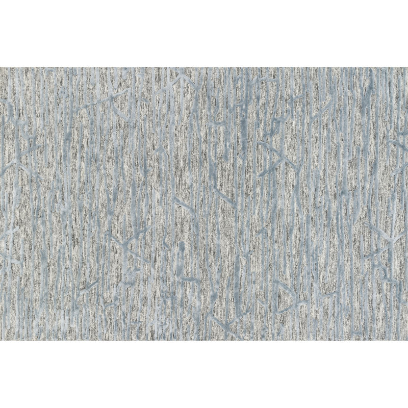 Orren Ellis Rusch Hand Tufted Gray Blue Area Rug Wayfair
