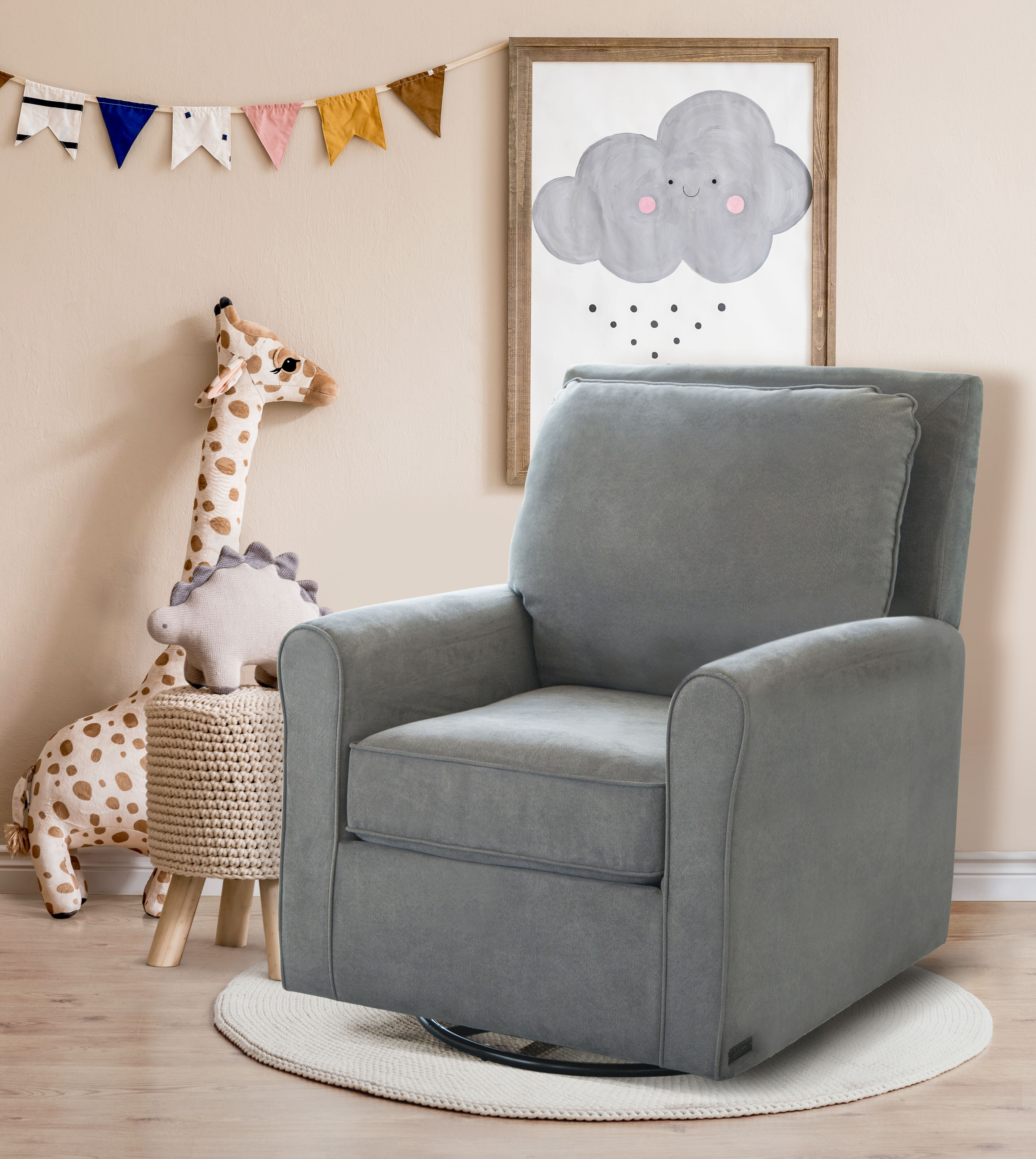 swivel nursery chair