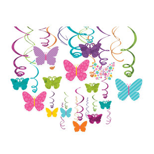 Spring Swirl Plastic/Cardstock Disposable Centerpieces & Hanging Décor (Set Of 60) by Amscan 2019 Online