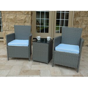 Rockleigh 3 Piece Conversation Set with Cushions