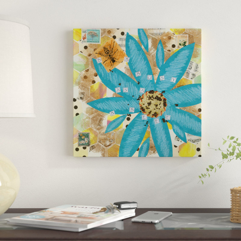 Winston Porter Busy As A Bee Acrylic Painting Print On Wrapped