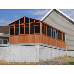 Go to store & view more images Solchalet 17 Ft. W x 13 Ft. D Solid Wood Patio Gazebo by Westview Manufacturing