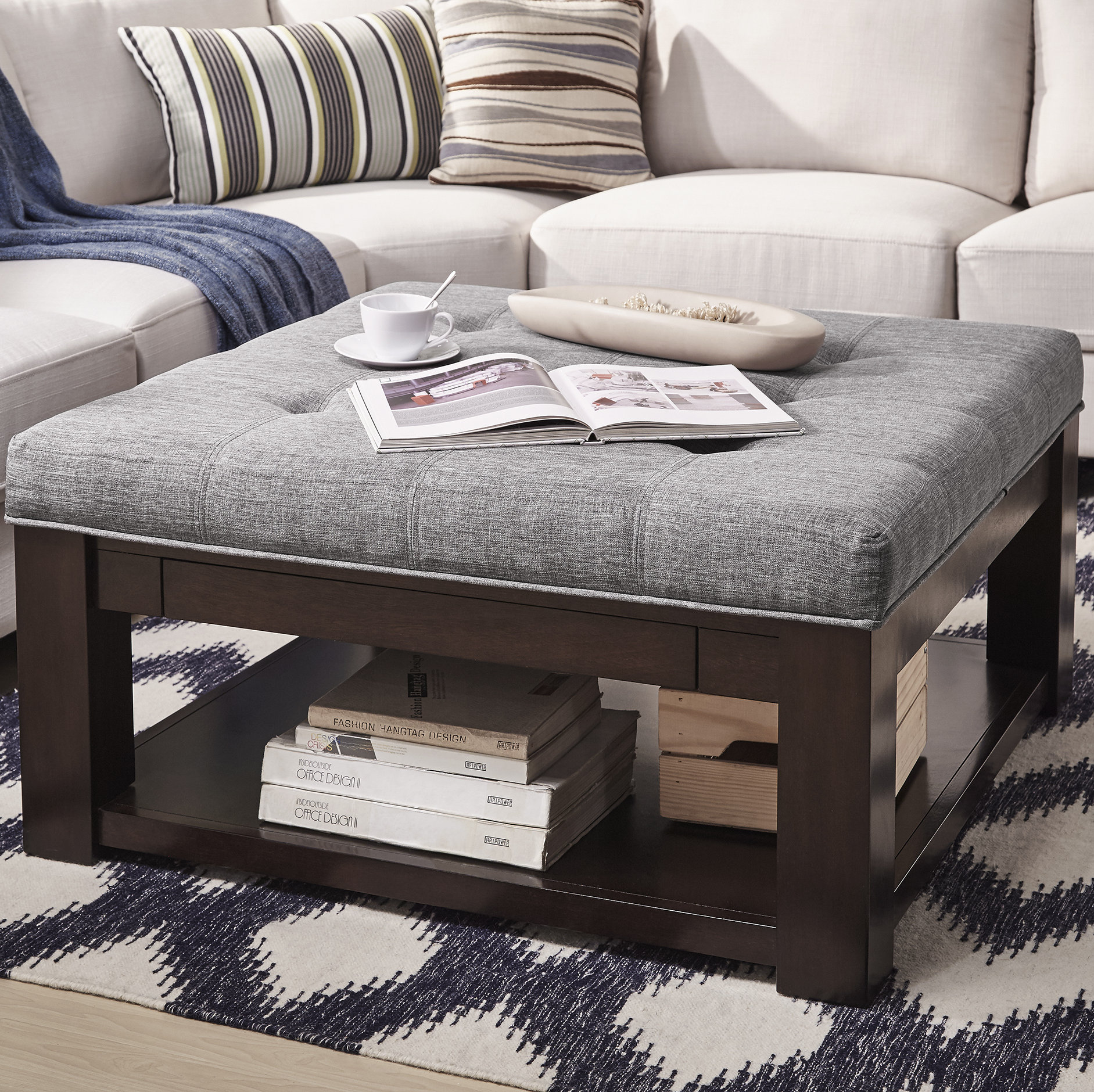 Abshire Tufted Cocktail Ottoman Reviews Joss Main
