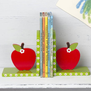 2-tlg. Buchstützen Apple von Castleton Home