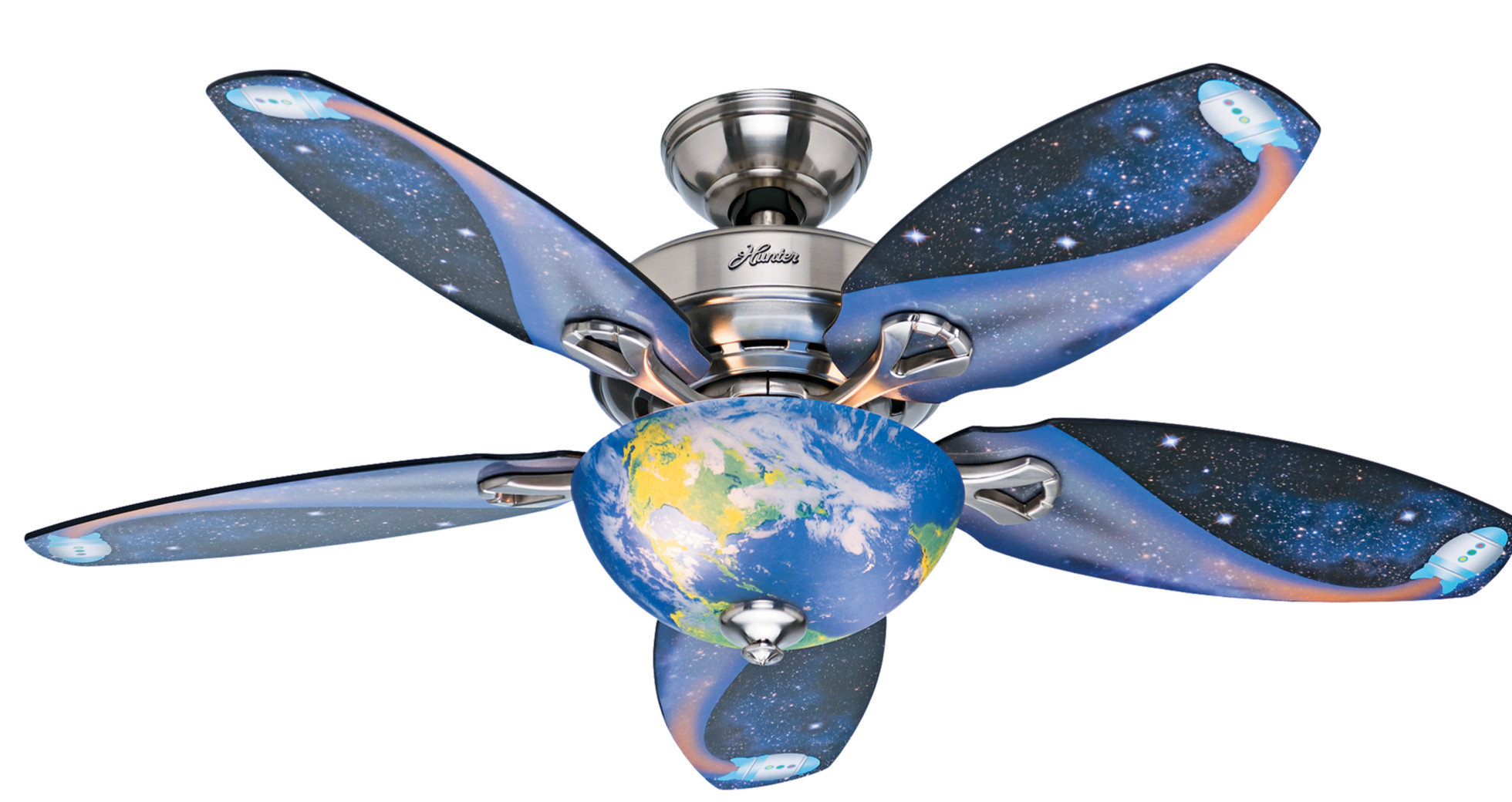 Hunter Fan 48 Discovery 5 Blade Ceiling Fan Light Kit Included