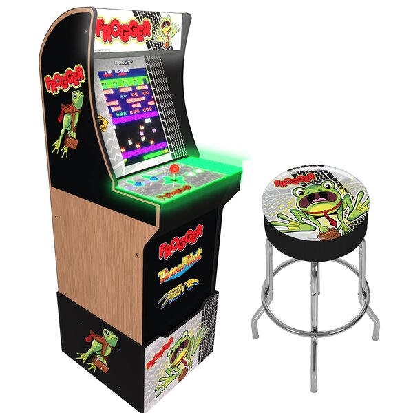 Arcade 1Up FROGGER W/STOOL RISER MARQUEE & Reviews | Wayfair.ca