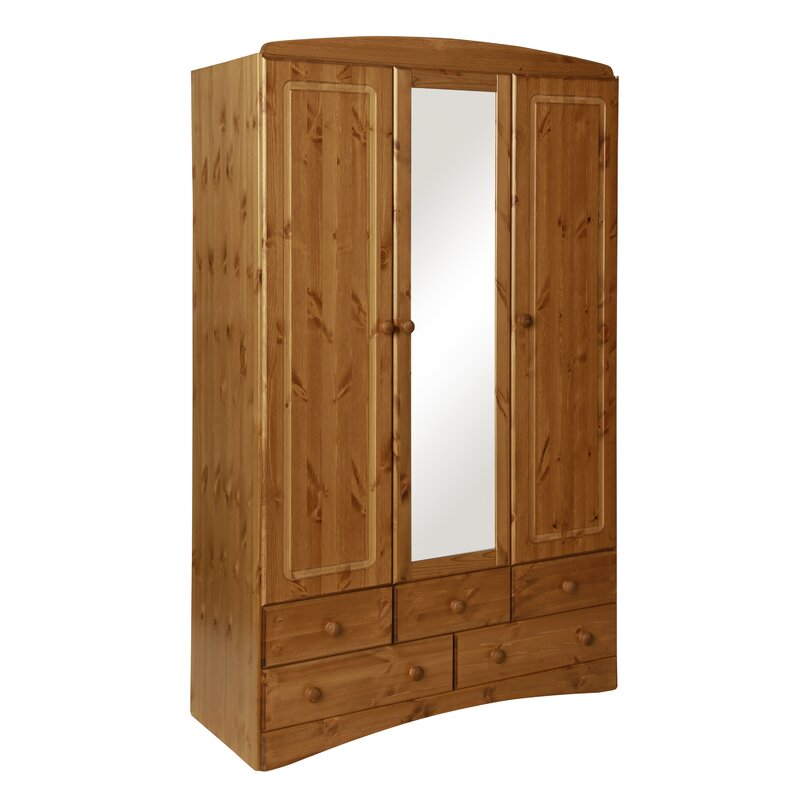 Brayden Studio Clairlea 3 Door Wardrobe Reviews Wayfair Co Uk