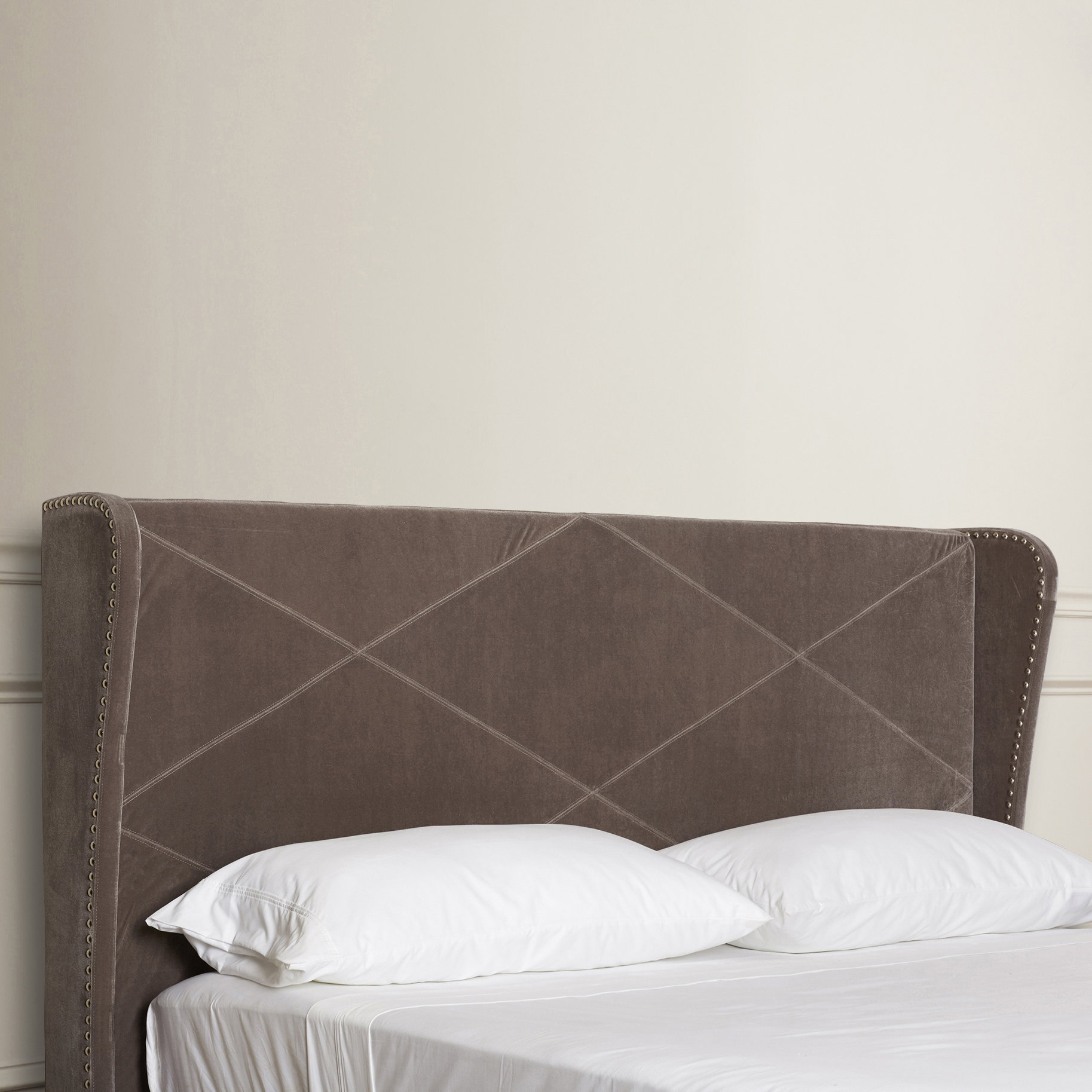 Mercer41 Collinsville Rowe King Upholstered Wingback Headboard Wayfair