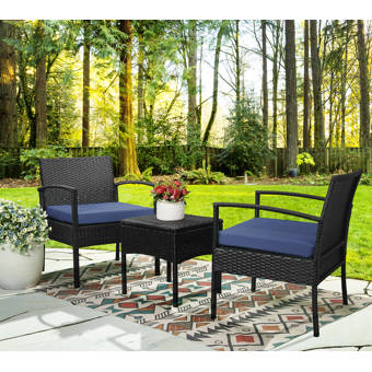 Canora Grey Vandermark Outdoor 3 Piece Bistro Set Reviews Wayfair