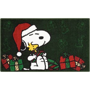 Peanuts Buddies Green Area Rug