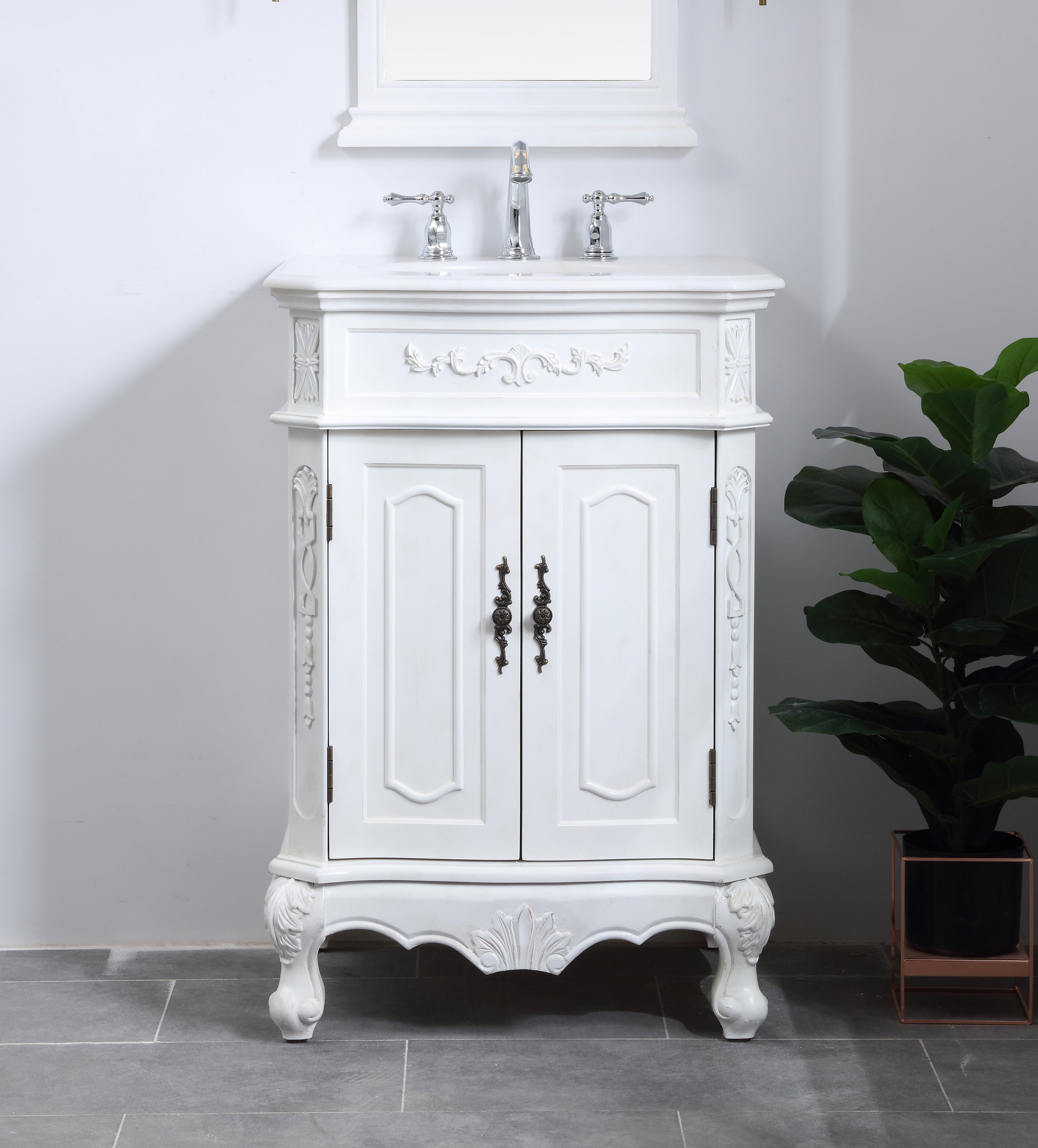 One Allium Way Stoughton 27 Single Bathroom Vanity Set Reviews Wayfair