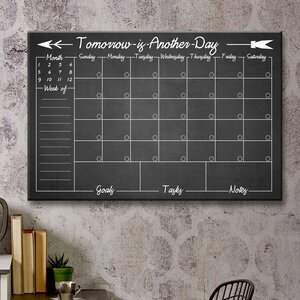 Monthly  Wall Mounted Dry Erase Board