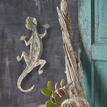 Flamboya da Esterno Decorativo Gecko Decorazione da Parete Ornamento in Azzurro Blu 