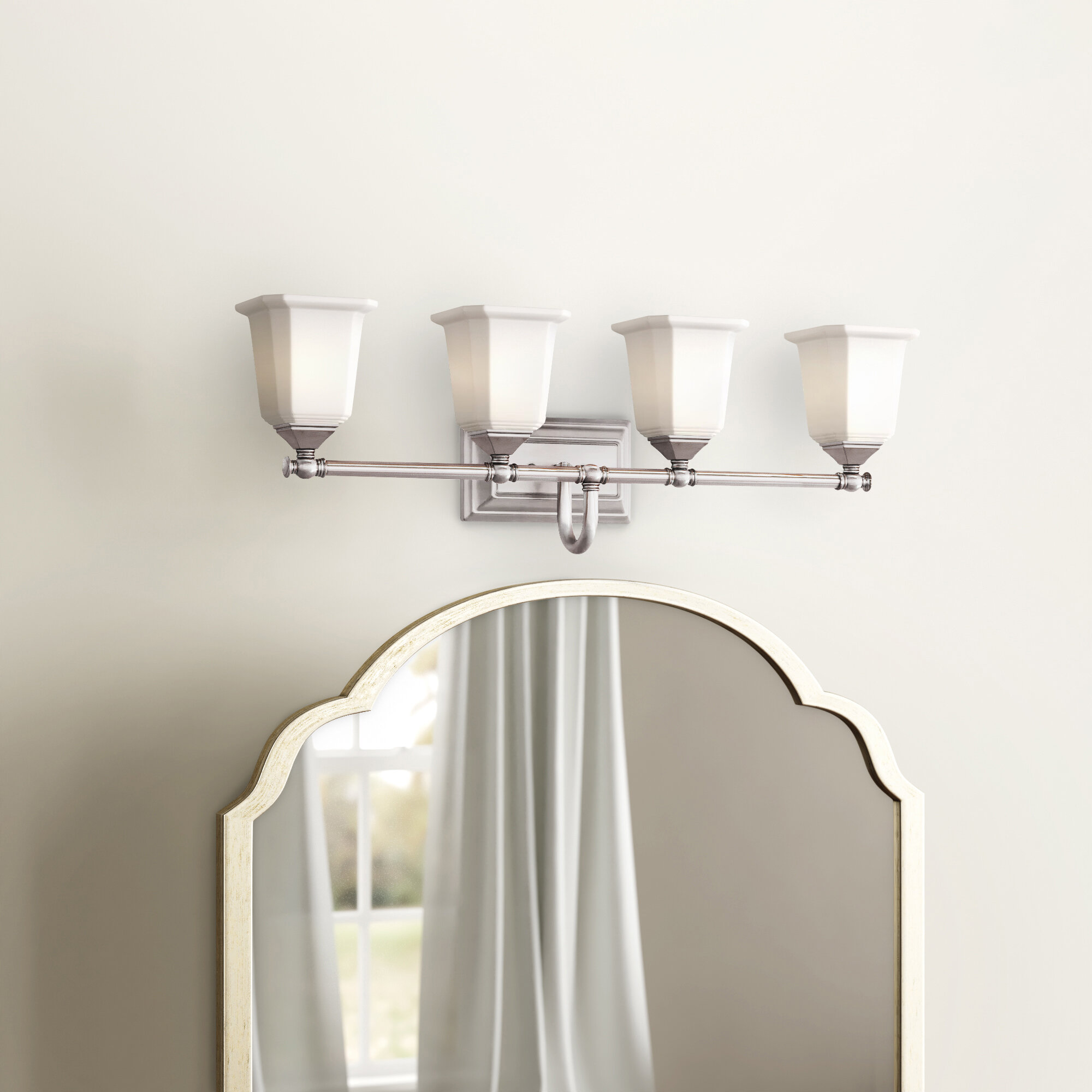 Three Posts Bima 4 Light Dimmable Bath Bar Reviews Wayfair