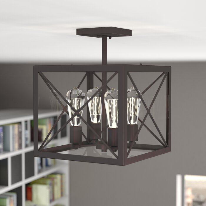 Harlon 4 Light Semi Flush Mount