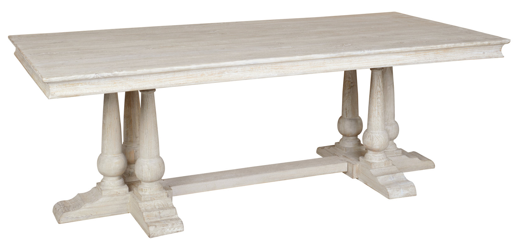 A beautiful addition to your European inspired farmhouse dining room! Greenfield 84" Dining Table #diningtable #farmhousetable #farmtable
