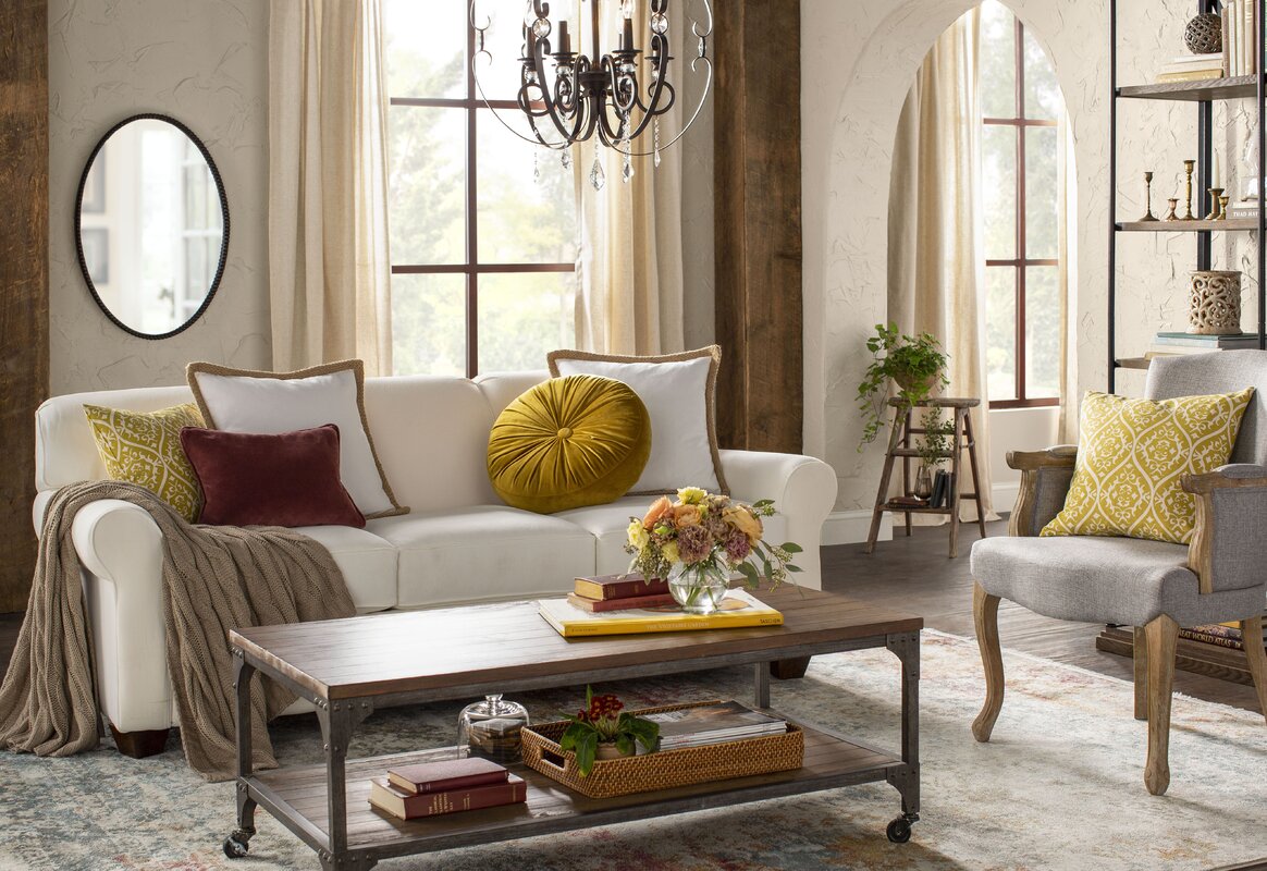 French Country Living Room Design Photo by Wayfair