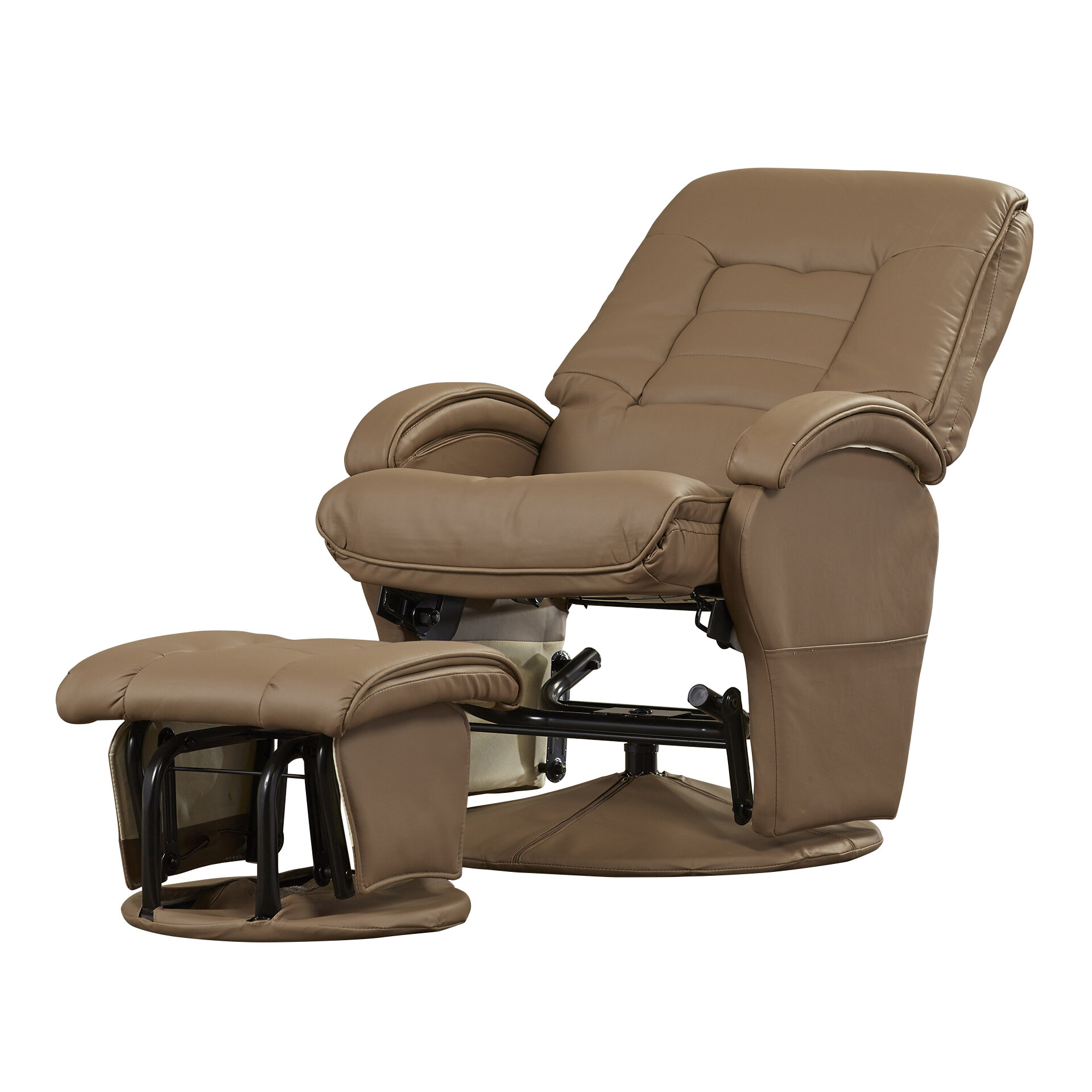 reclining rocking chair with ottoman