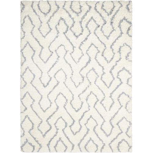 Foundstone Anthem Geometric Hand Tufted Light Gray Area Rug Reviews Wayfair