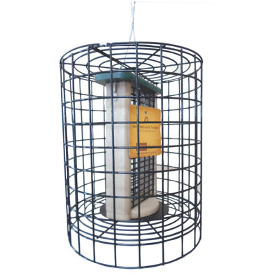 Choice Clever Clean Tube Bird Feeder with Wire Cage Birds Choice