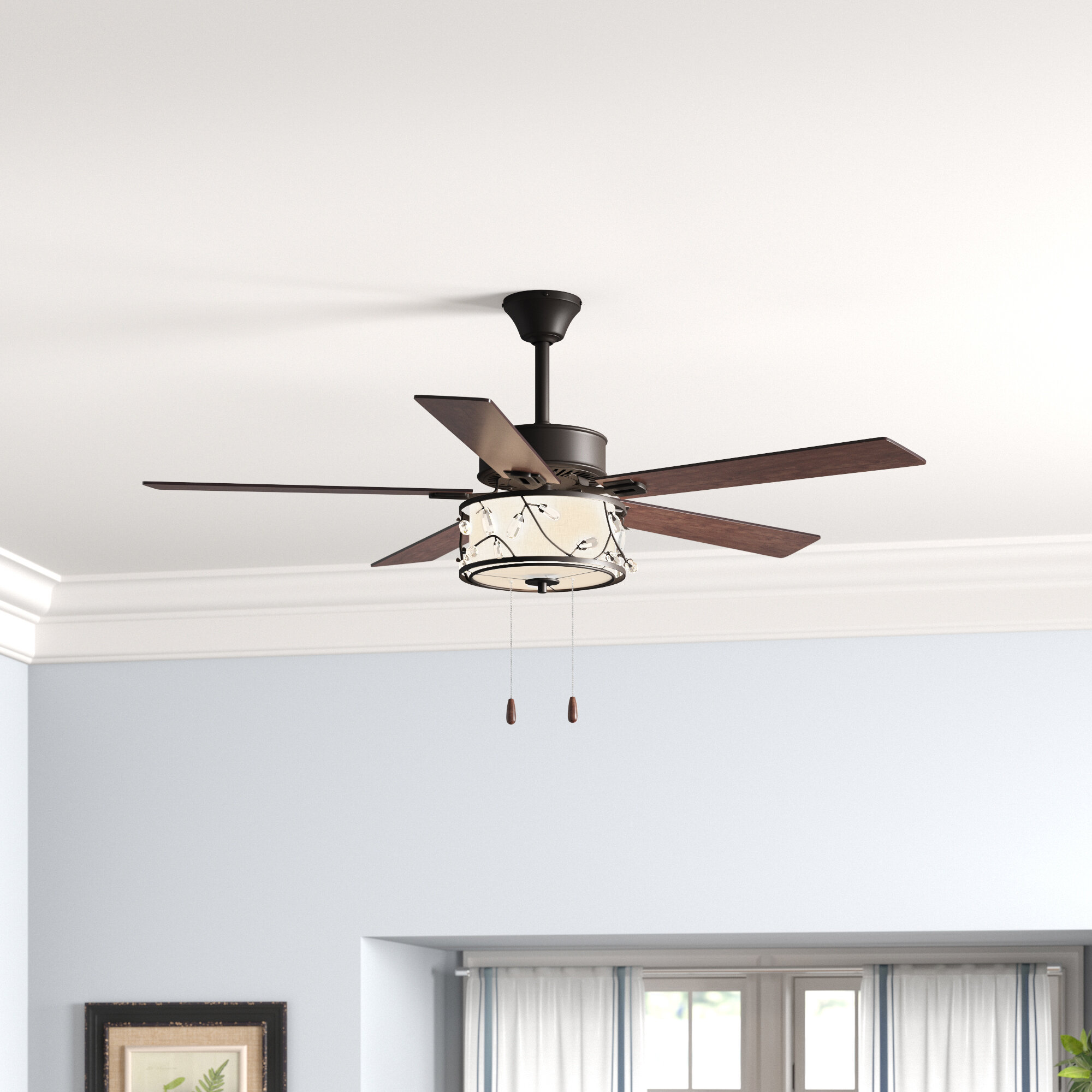 Lark Manor Decoste 52'' Ceiling Fan with Light Kit & Reviews | Wayfair