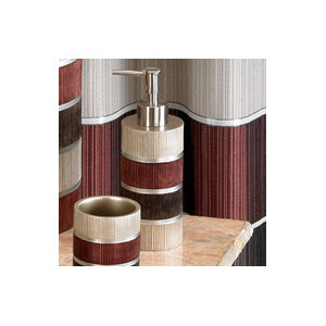 Aaronsburg Traditional Chic Striped Heavy Resin Soap Dispenser
