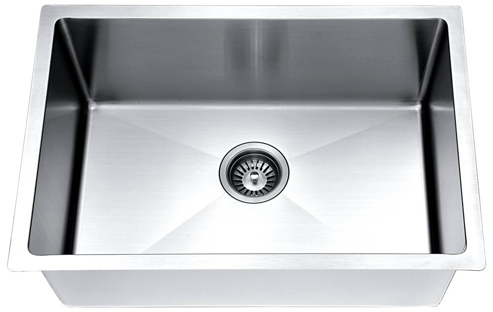 Daweier 26 L X 18 W Single Bowl Kitchen Sink Reviews Wayfair Esr240900 Extra Small Radius Stainless Steel Sink 18g