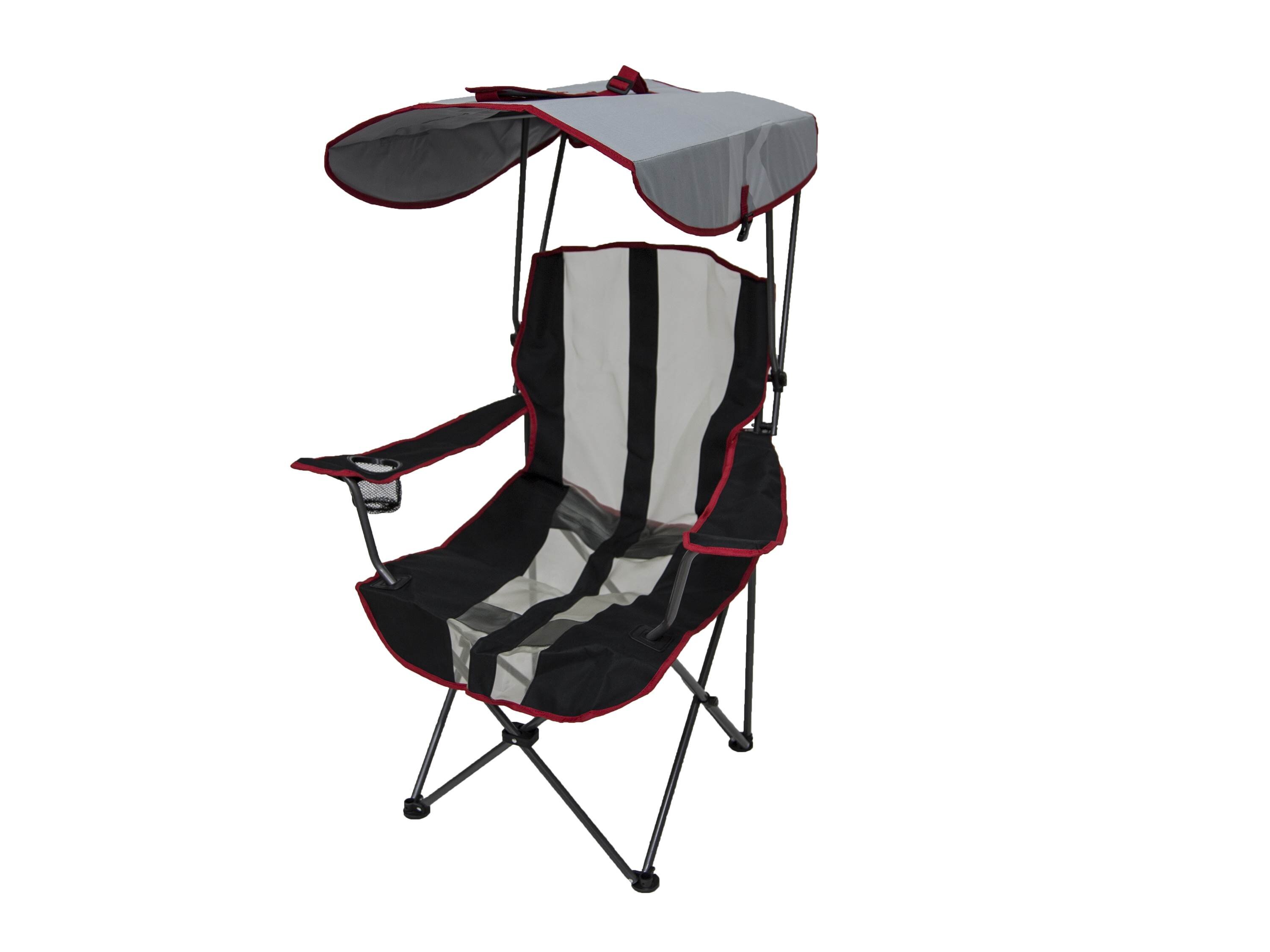 kelsyus premium portable camping folding lawn chair with canopy