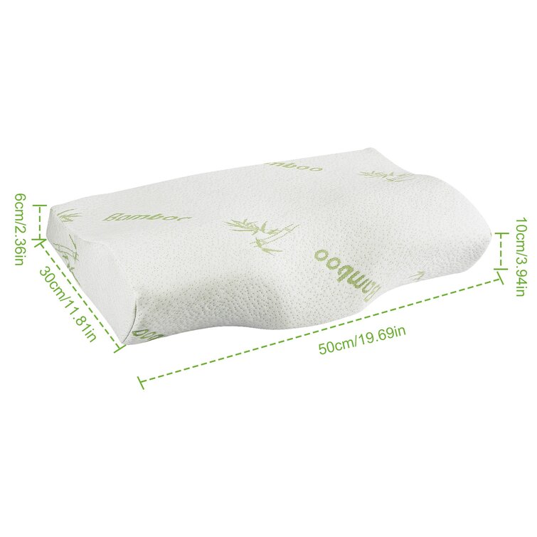 A CONTOUR MEMORY FOAM ORTHOPAEDIC PILLOW FOR BACK AND NECK SUPPORT 50cm x 30cm 