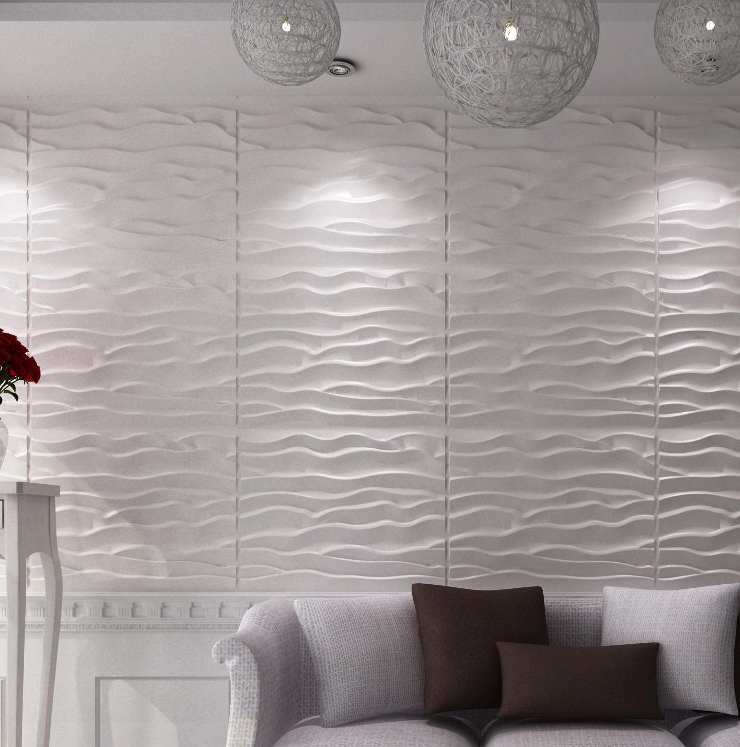 Orren Ellis Acadia 19 7 X 19 7 Vinyl Wall Paneling Wayfair