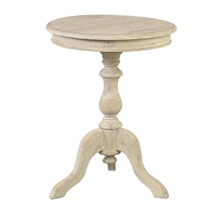 corsair solid wood pedestal end table