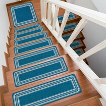Wildon Home® Carra Indoor/Outdoor Blue Stair Tread 