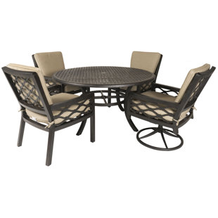 Go to store & view more images Fridley 5 Piece Sunbrella Dining Set by Red Barrel Studio