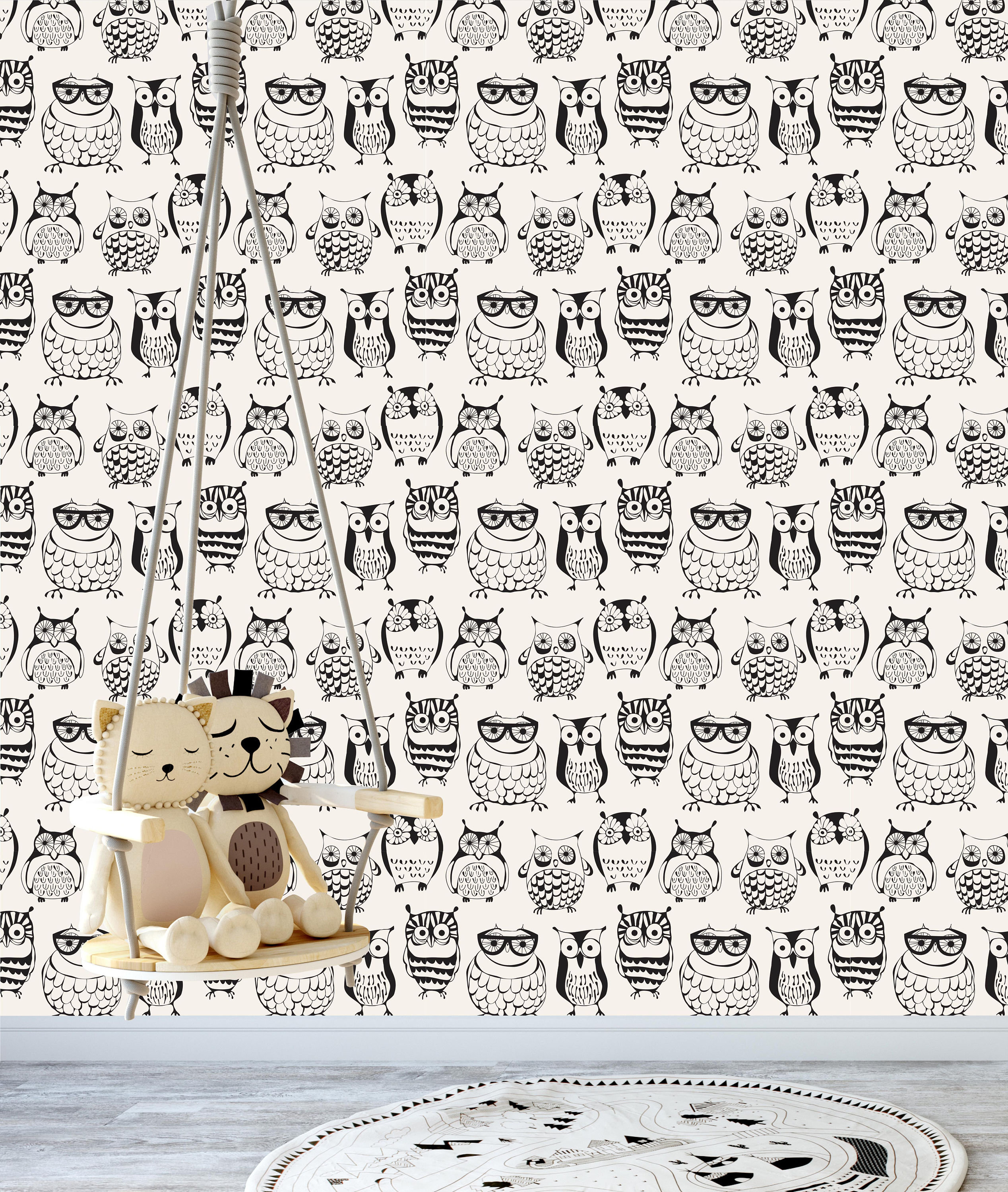 Hill Removable Nursery Cute Owls 6 25 L X W And Stick Wallpaper Roll Hill Removable Nursery Cute Owls 6 25 L X W And Stick Wallpaper Roll