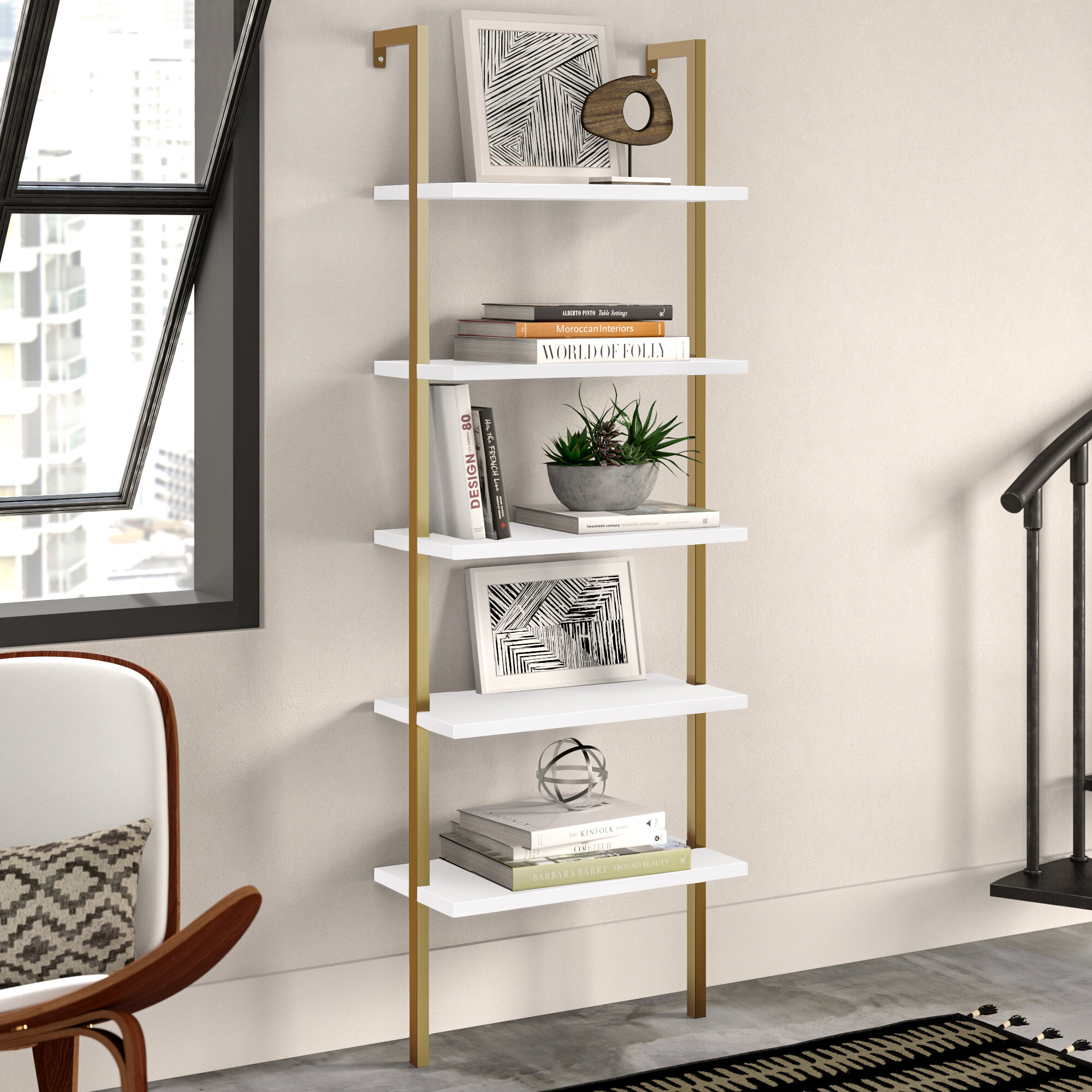 Gold Bookcases Bookshelves You Ll Love In 21 Wayfair