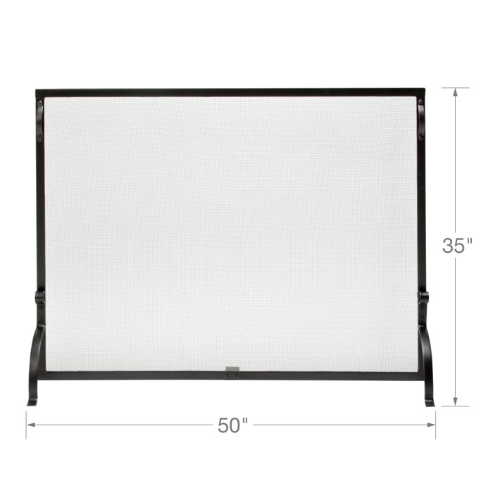 Uniflame Single Panel Steel Fireplace Screen Reviews Wayfair Ca