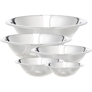 5 Piece Stainless Steel Mixing Bowl Set