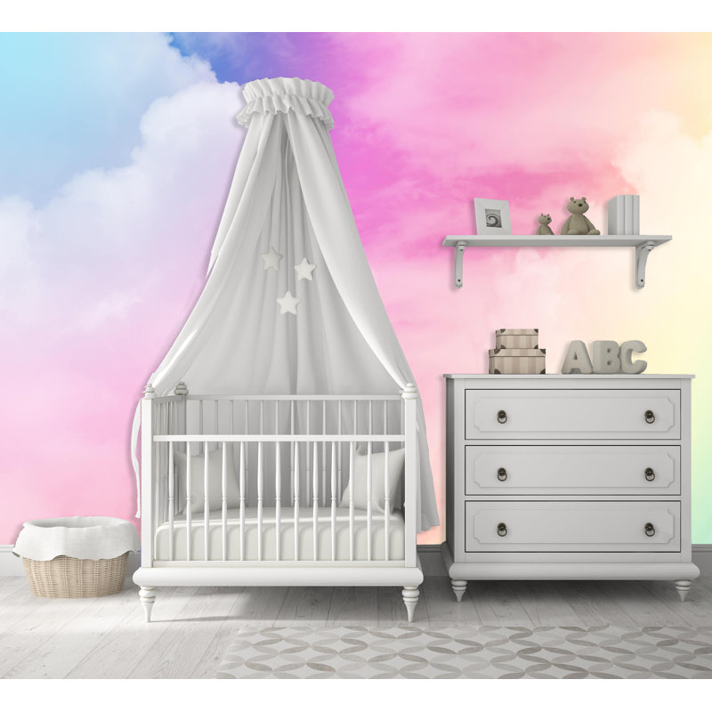 Ebern Designs Lafayette Removable Nursery Cloud Pastel Colored