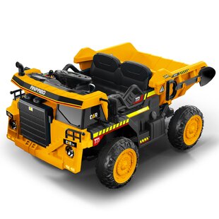 Details about   Lonabr Kids Toddler Ride-on Excavator Construction Truck Tractor Toy with Helmet 