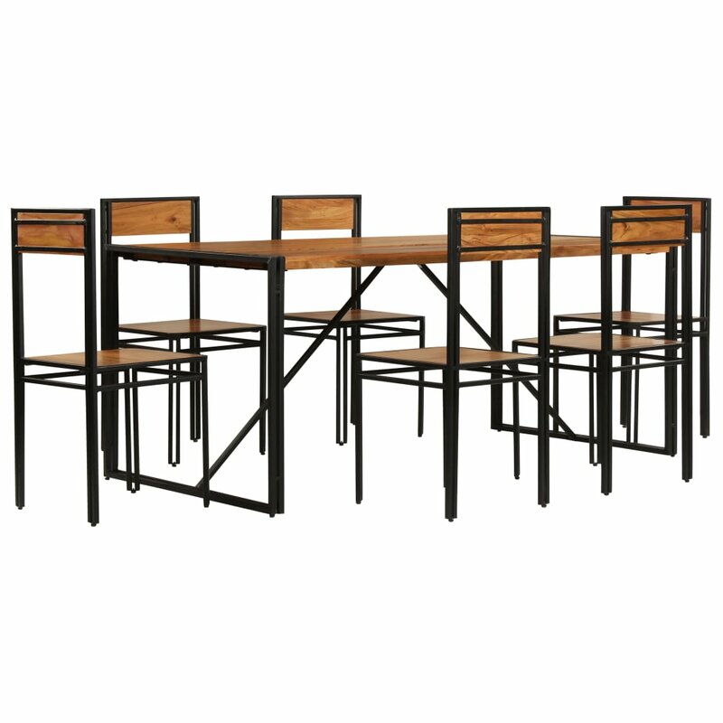 Williston Forge Peabody Dining Set With 6 Chairs Wayfair Co Uk