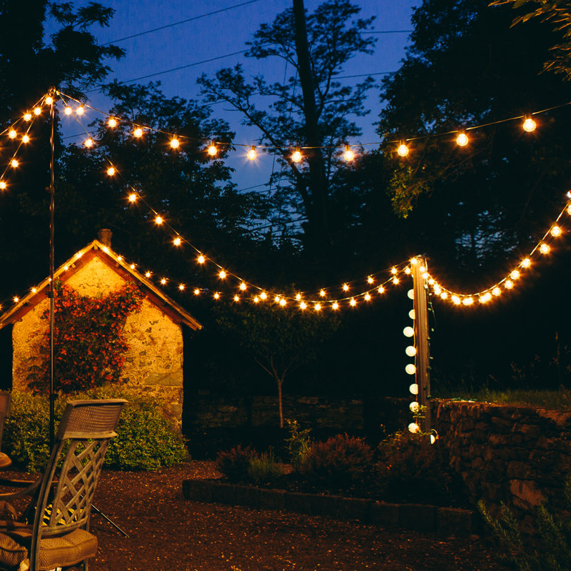 Hometownevolutioninc 25 Light Globe String Lights Reviews Wayfair 25 Light Globe String Lights