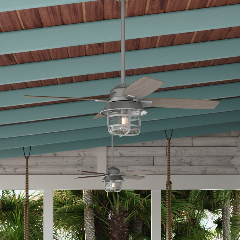 Hunter Fan 52 Port Royale 4 Blade Standard Ceiling Fan With Remote Control And Light Kit Included Reviews Wayfair