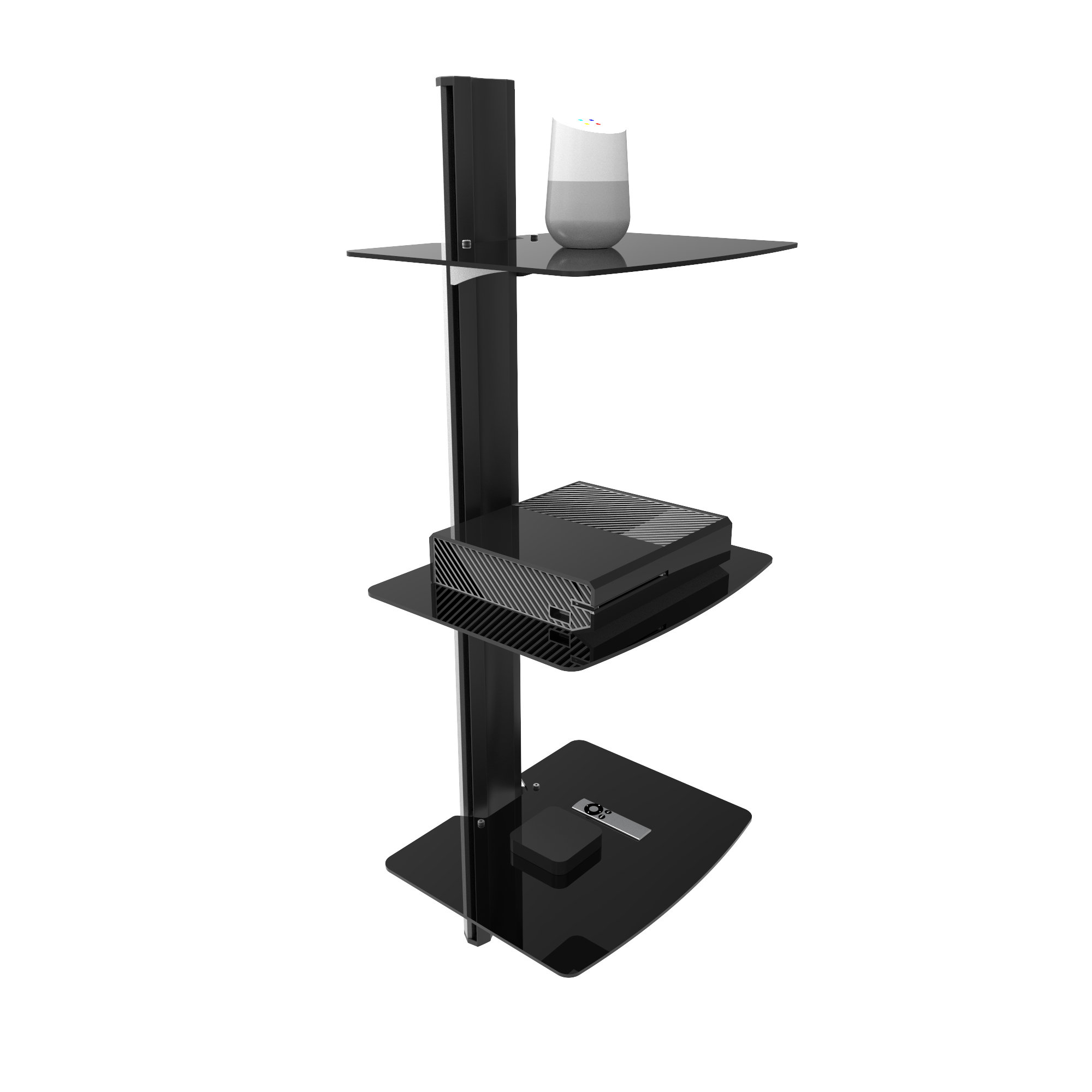Kanto Wall Mounted Av Shelf Wayfair Kanto Wall Mounted Av Shelf Wayfair
