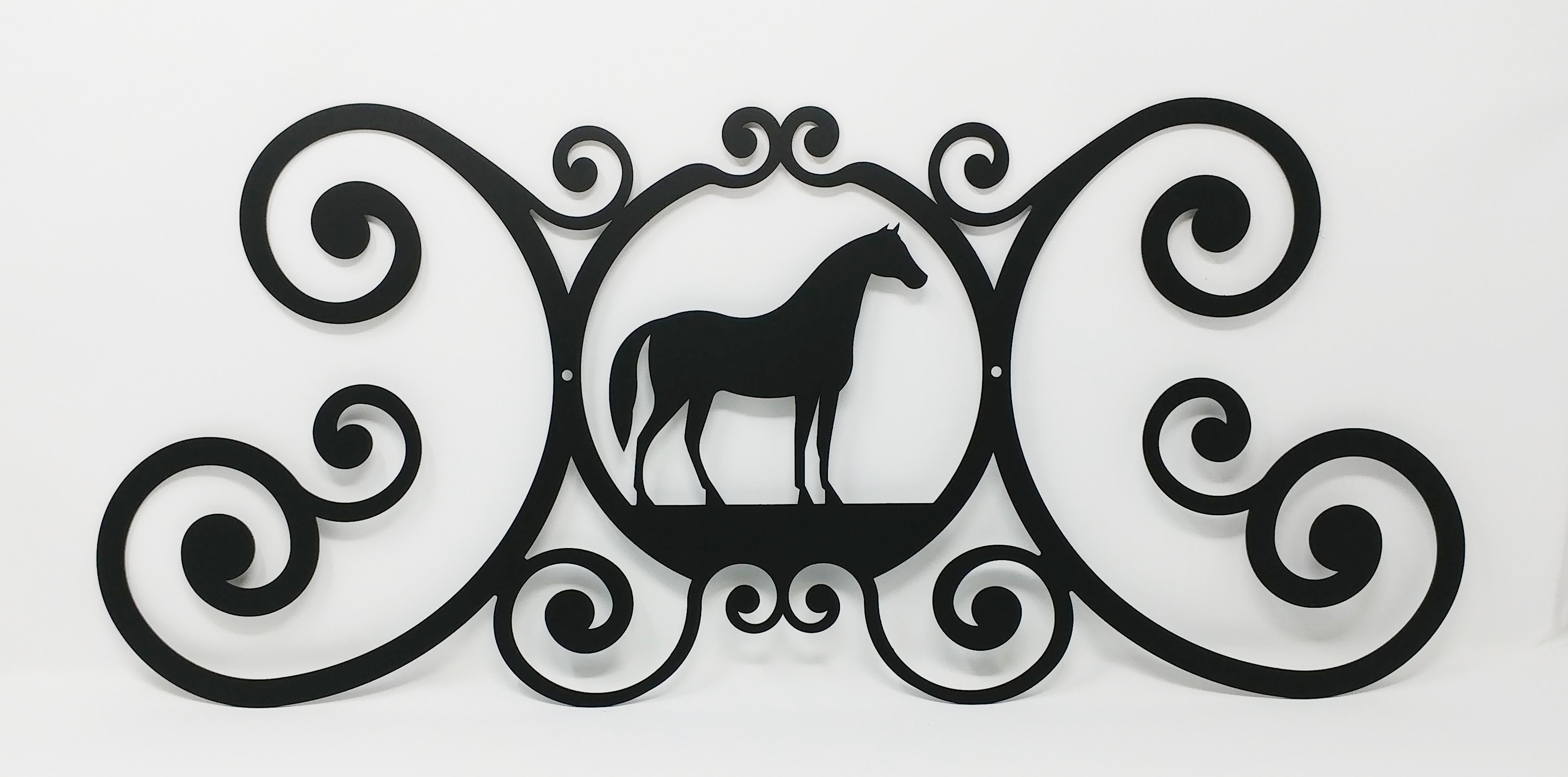 Rosalind Wheeler Viviana Horse Over Door Plaque Wayfair