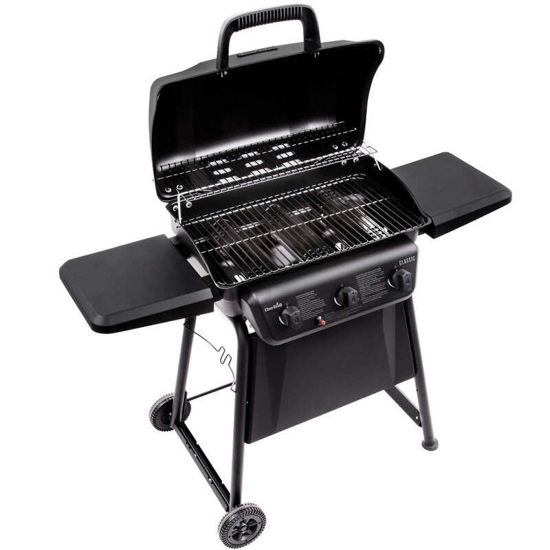 CharBroil Classic 3-Burner Propane Gas Grill with Side ...