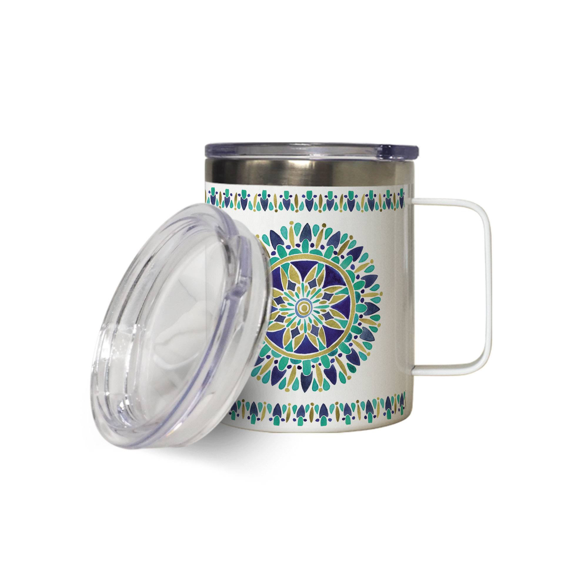 Home Blue Insulated Coffee Cup Double 