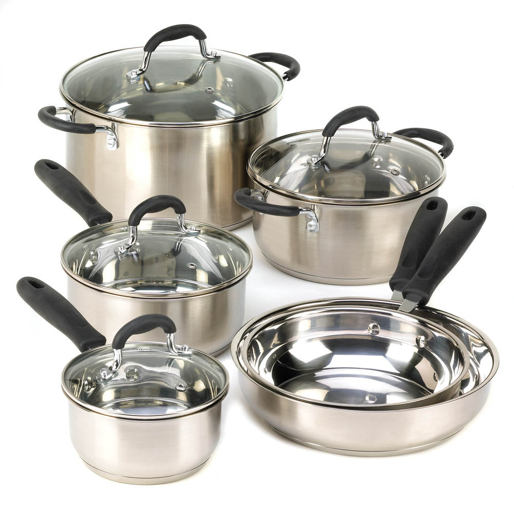 Zingz & Thingz Deluxe 10 Piece Cookware Set Wayfair