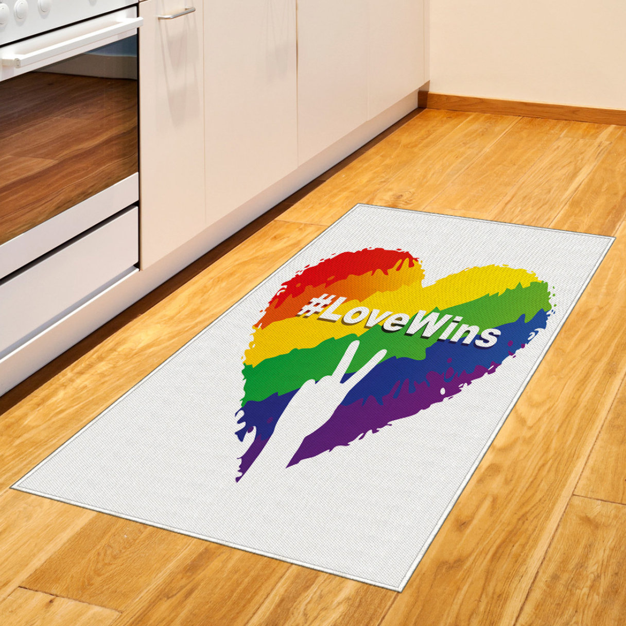 East Urban Home Ambesonne Pride Area Rug Illustration Of